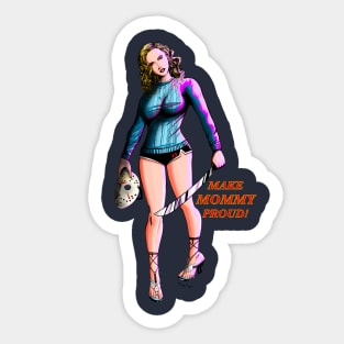 Hockey fan girl 2 Sticker